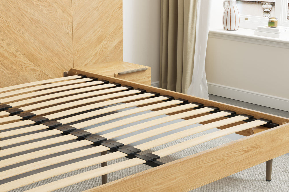 Valencia Ava Wood King Bed, White Oak