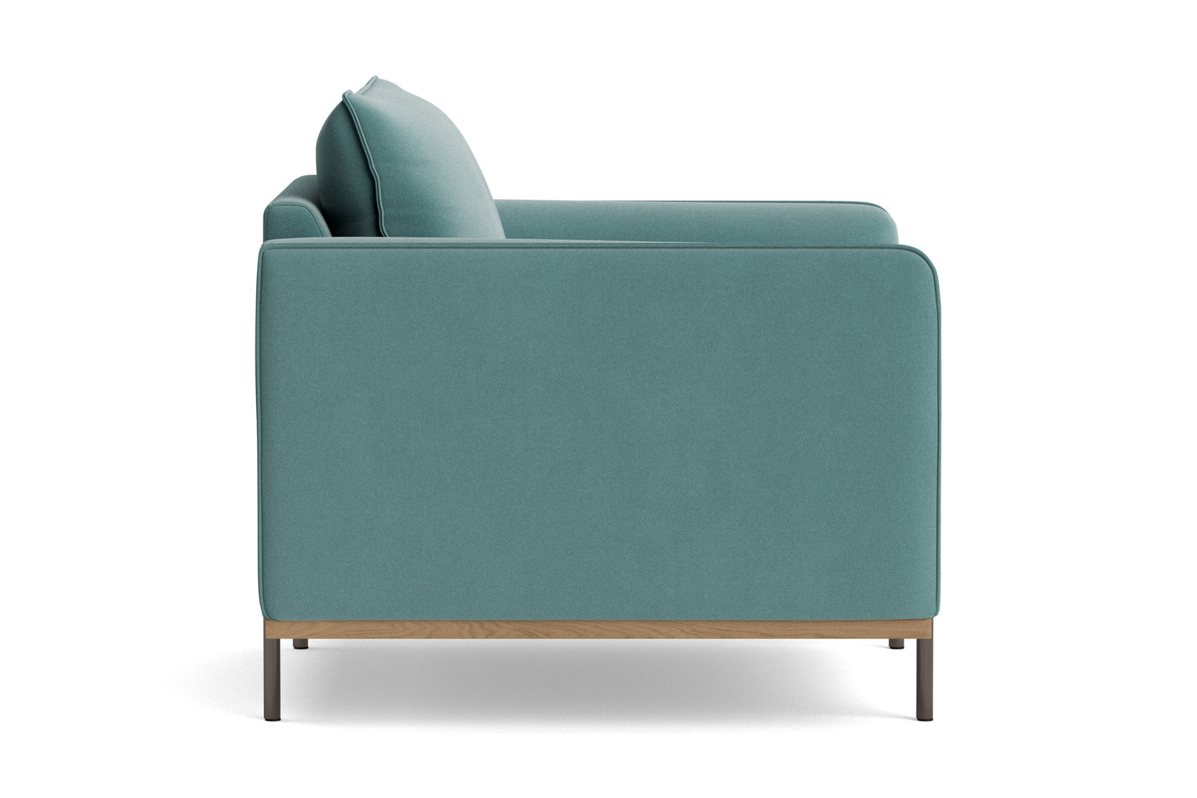 Azure Velvet Fabric Accent Chair