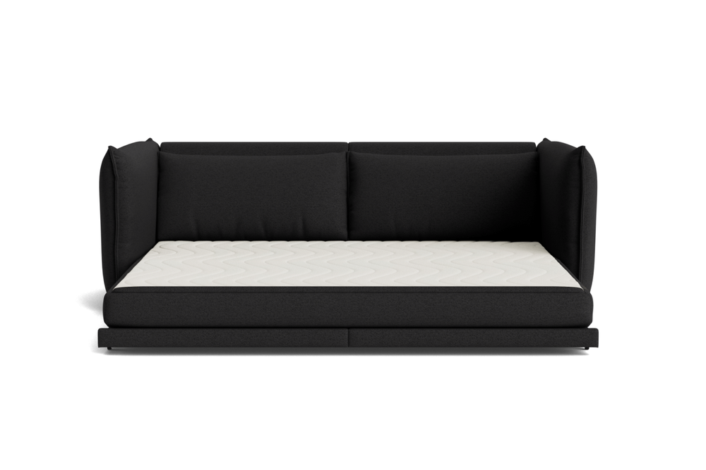 Valencia Saverio Fabric 3-Seater Queen Sofa-Bed, Dark Grey