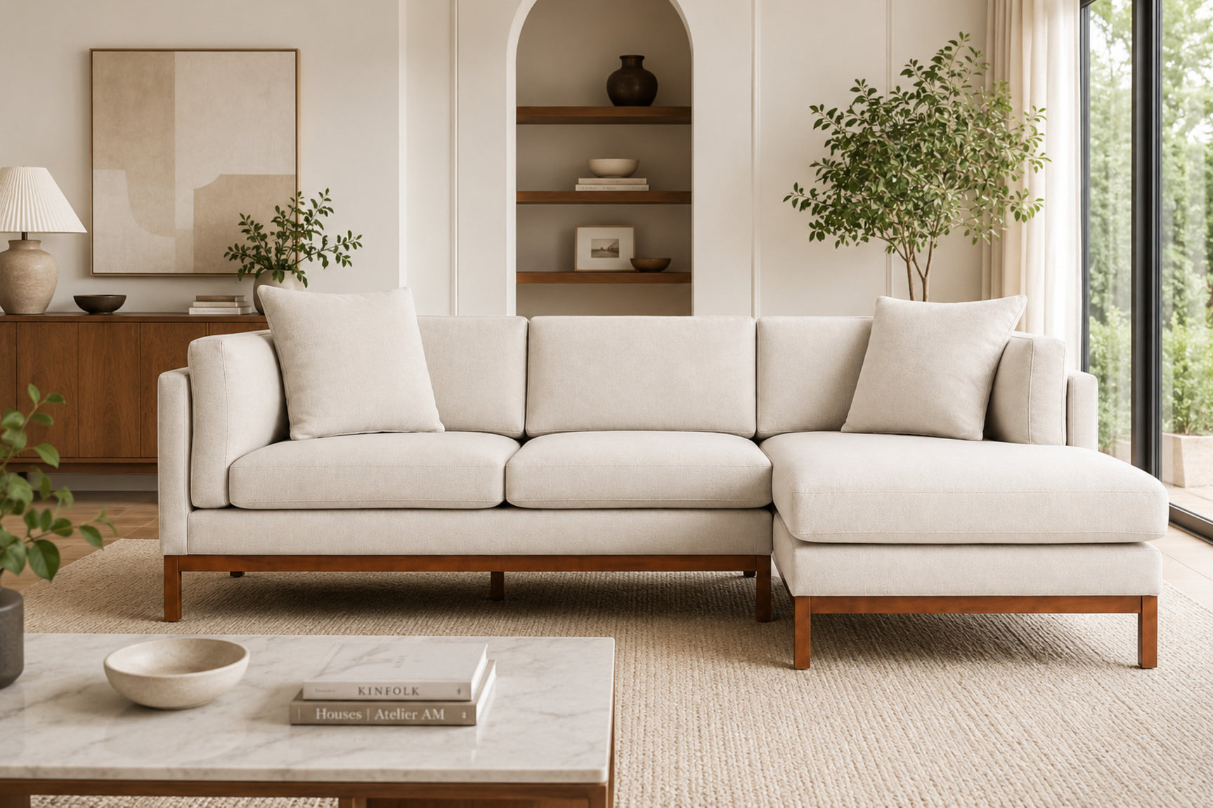 Bergen Fabric Sectional Sofa