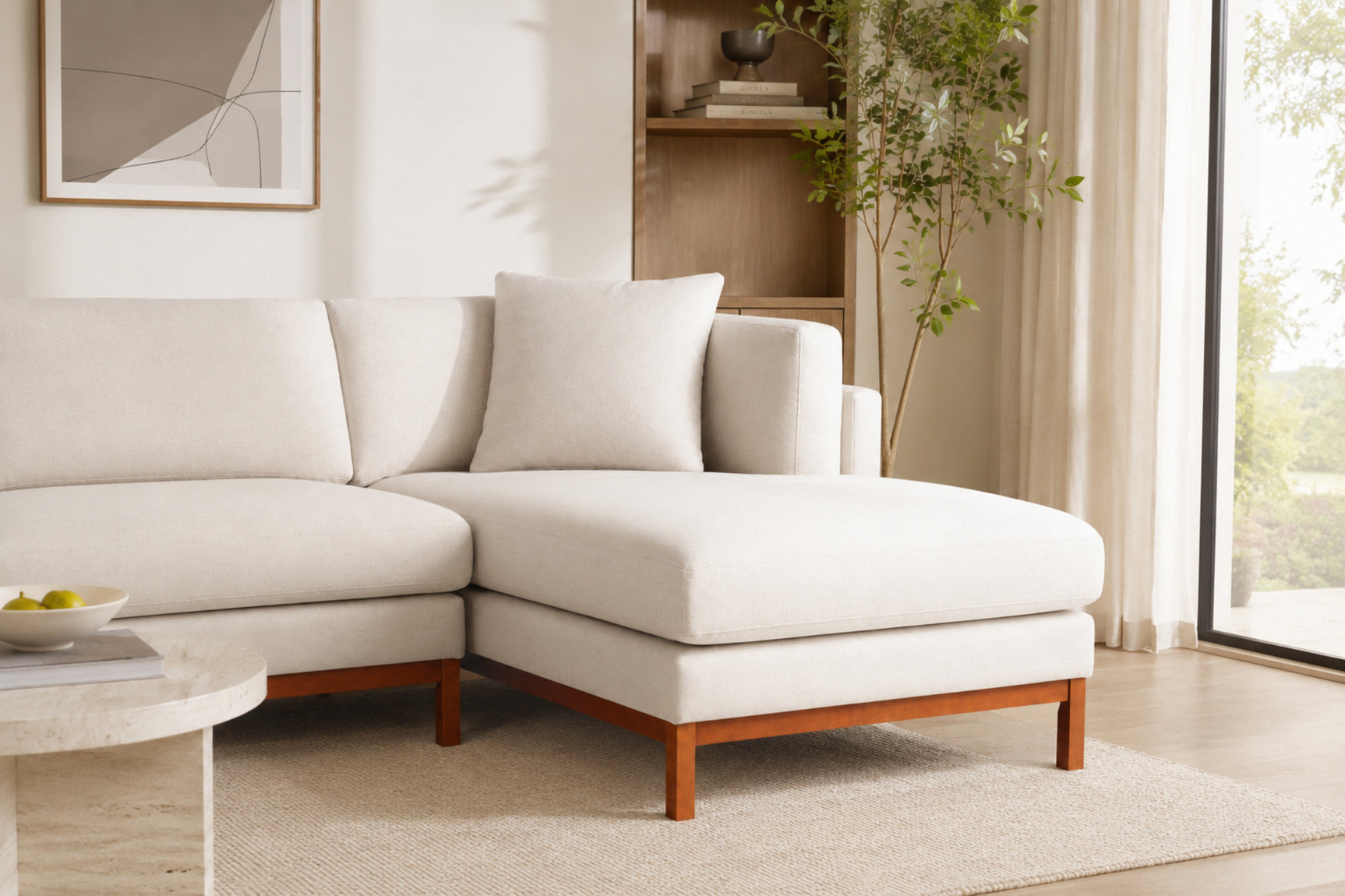 Bergen Fabric Sectional Sofa