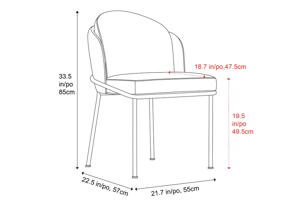 Valencia Alexander Fabric Dining Chair, Beige