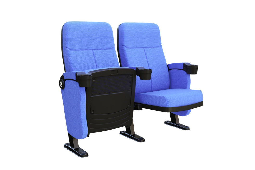 Valencia Bryce Fabric Commercial Cinema Auditorium Seats, Blue