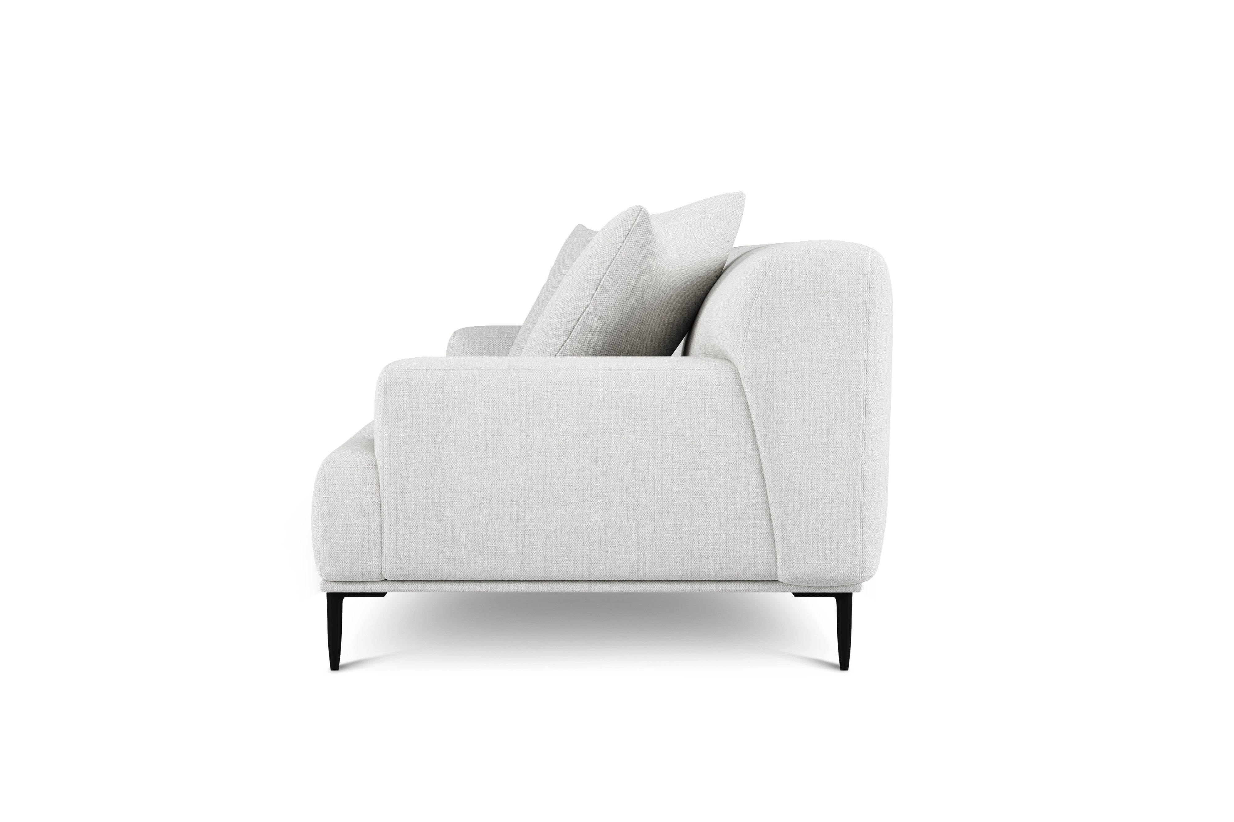 Valencia Kotor Modern Fabric Sofa, White