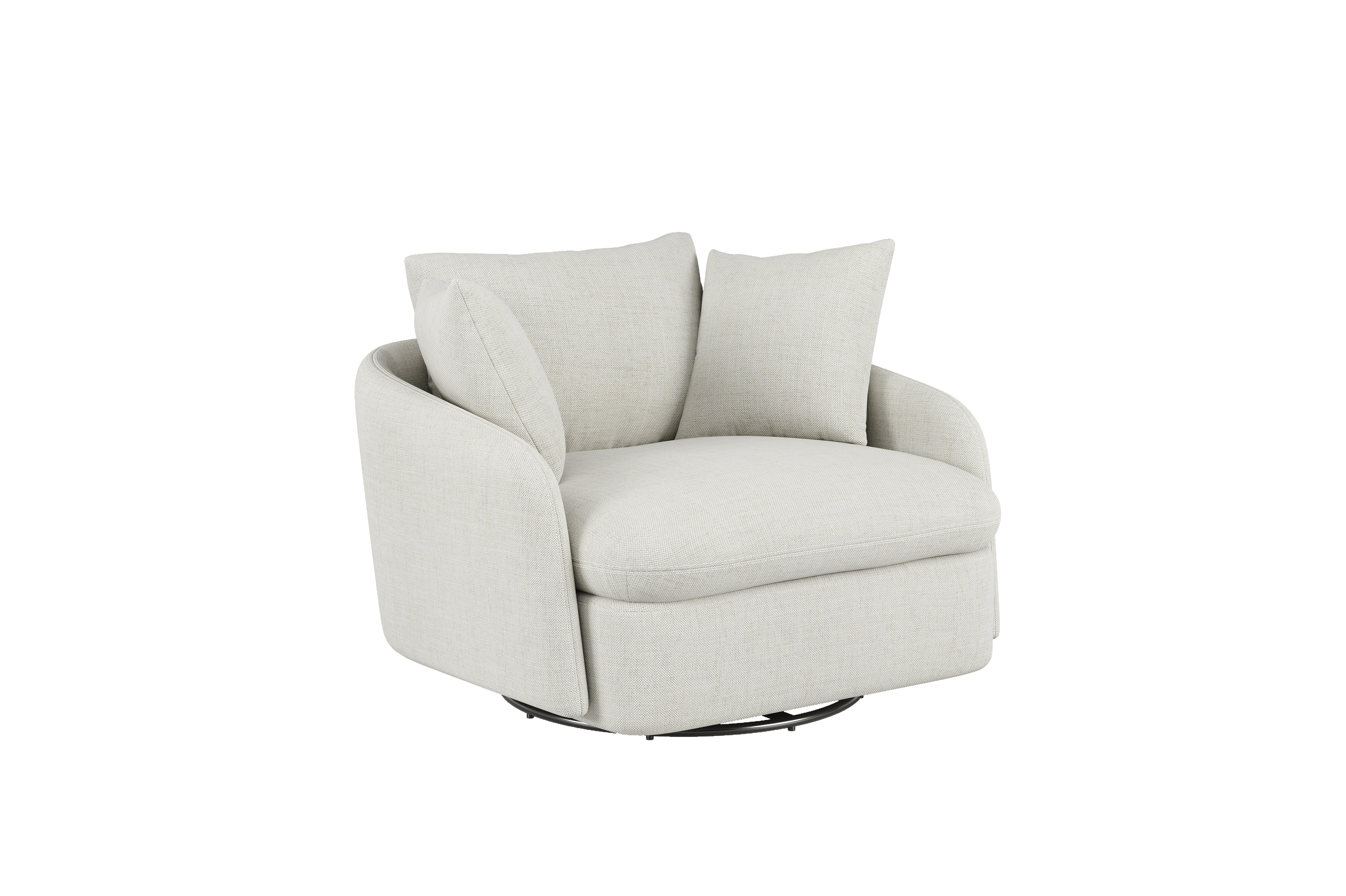 Valencia Giorgia Glacier White Fabric Accent Chair