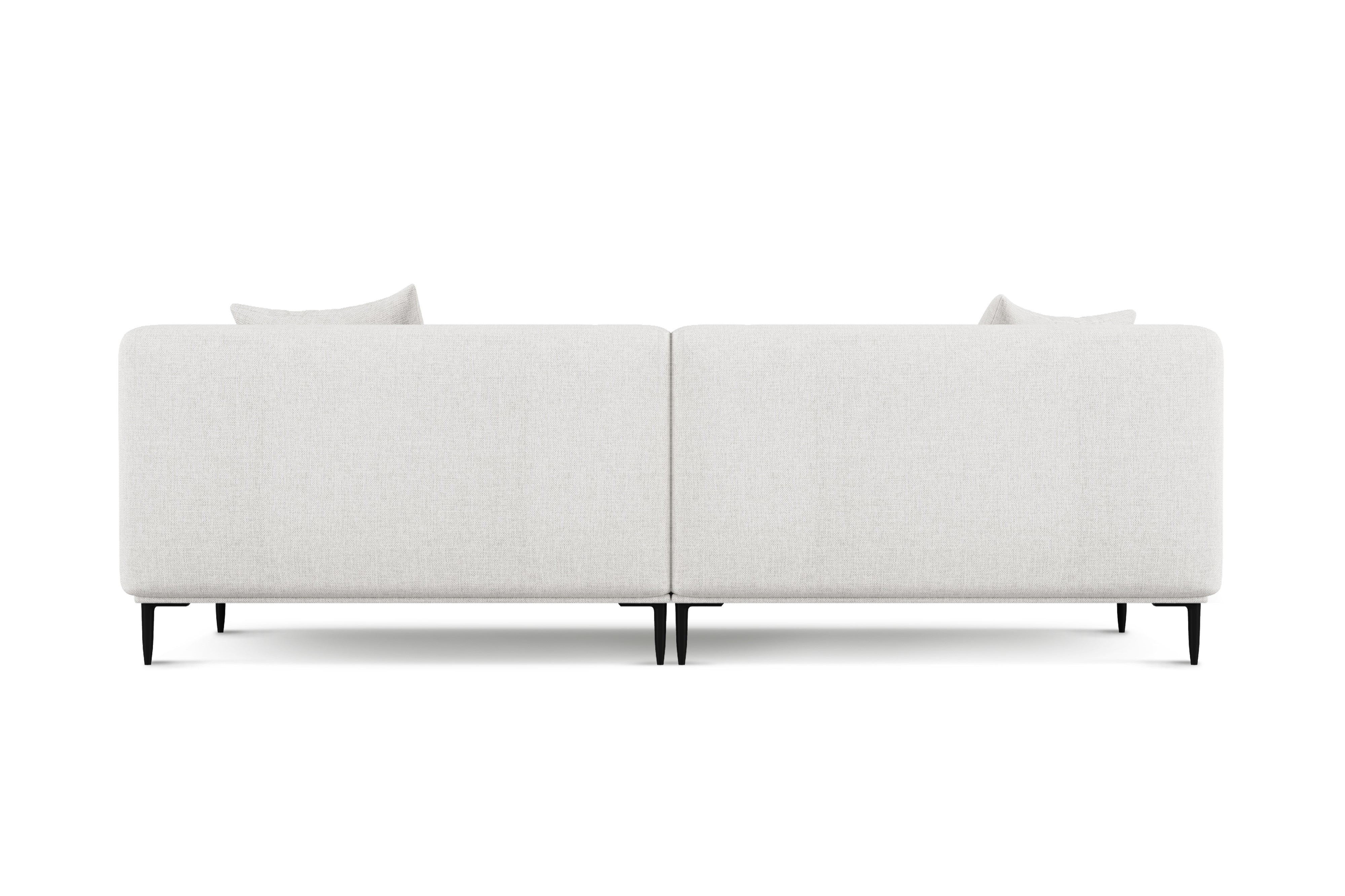 Valencia Kotor Modern Fabric Sofa, White