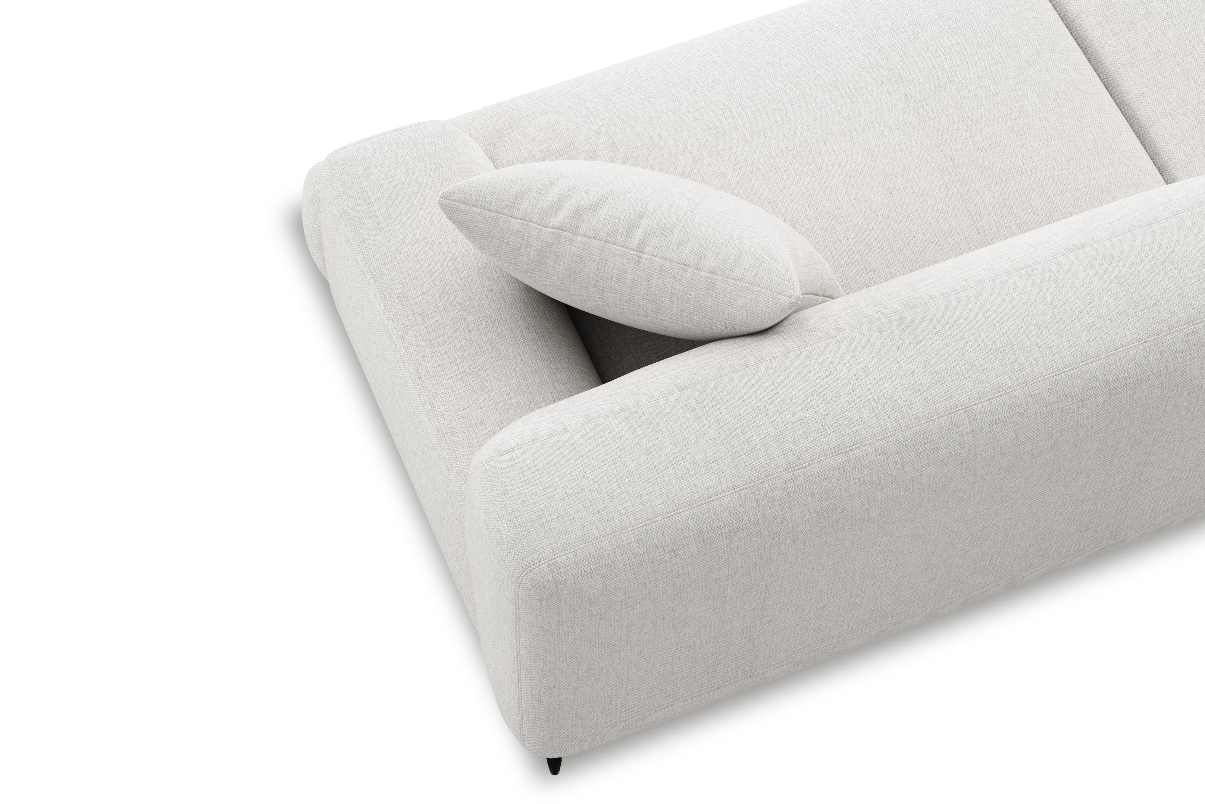 Valencia Kotor Modern Fabric Sofa, White