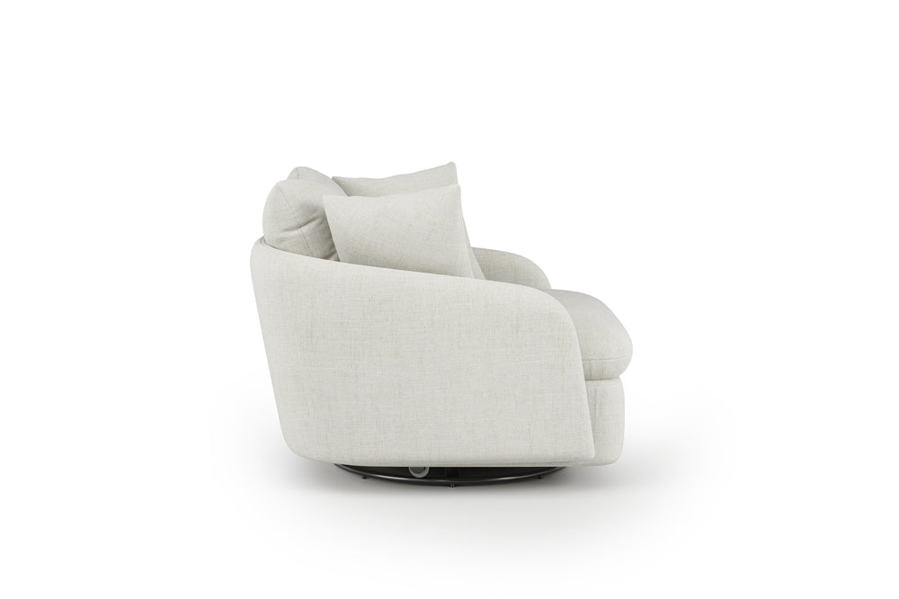 Valencia Giorgia Glacier White Fabric Accent Chair