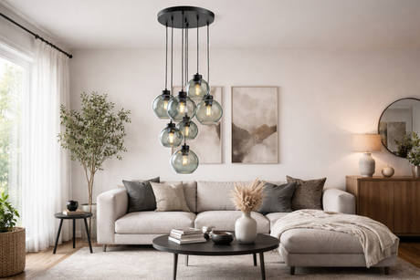 CUBUS Graphite Glass Scandinavian Pendant Light 7