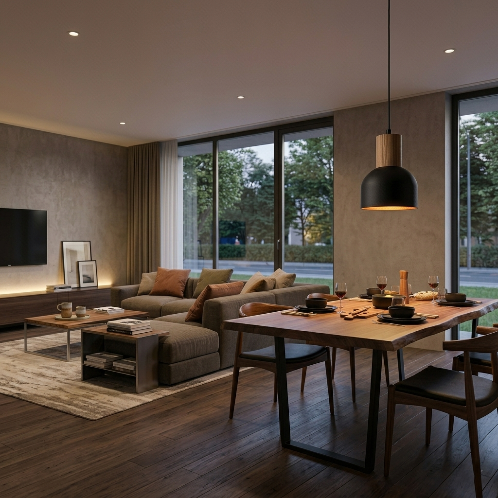 Cairo Mid-Century Modern Pendant Ceiling Light for Kitchen Island, Dining Room & Statement Interior Lighting