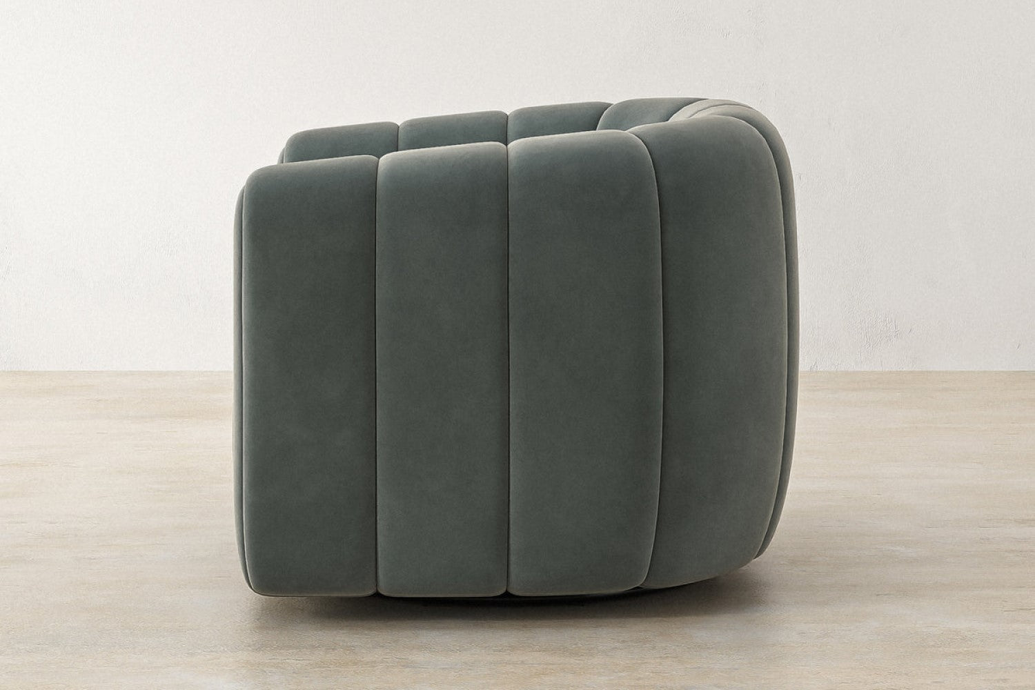 Valencia Calista Velvet Fabric Swivel Chair, Green