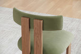 Carlo Faux Mohair Velvet Dining Chair (Set of 2)