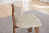 Carlo Boucle Fabric Dining Chair (Set of 2)