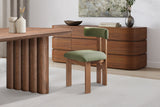 Carlo Faux Mohair Velvet Dining Chair (Set of 2)