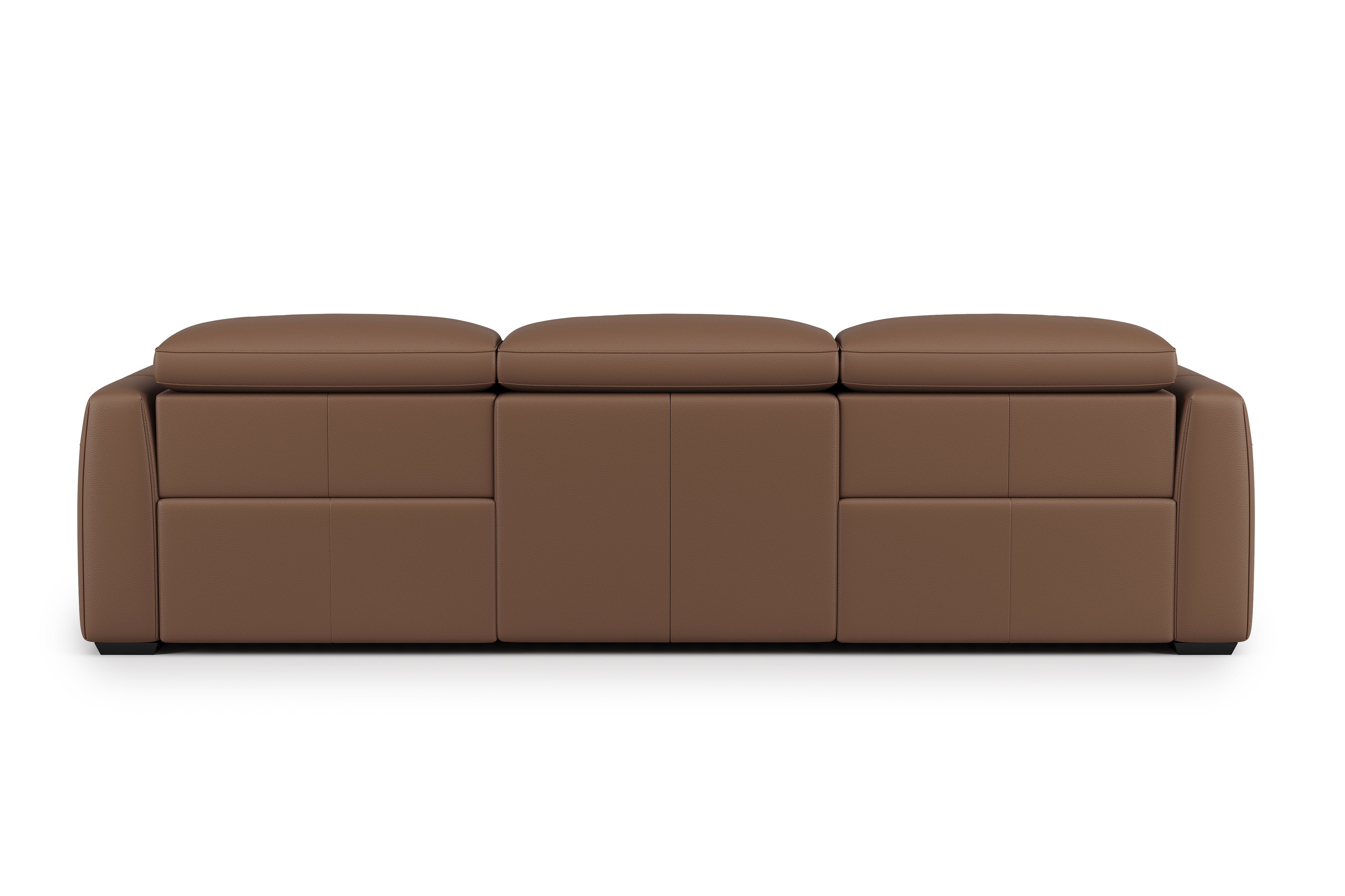 Valencia Carmen Leather Three Seats with Dual Recliner Sofa, Brown