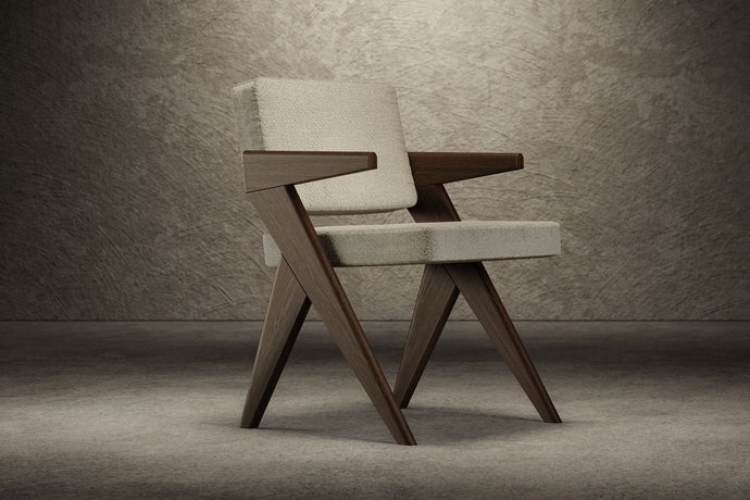 Valencia Caspar Fabric Dining Chair, Grey