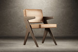 Pierre Jeanneret Leather Dining Chair