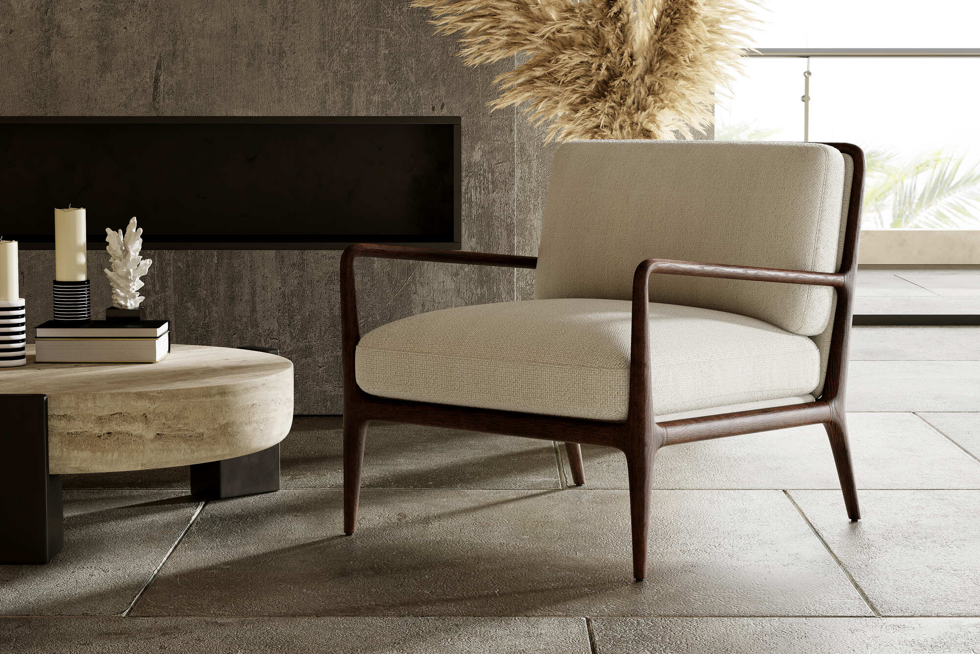 Cassian Performance Fabric Accent Chair