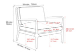 Cassian Performance Fabric Accent Chair