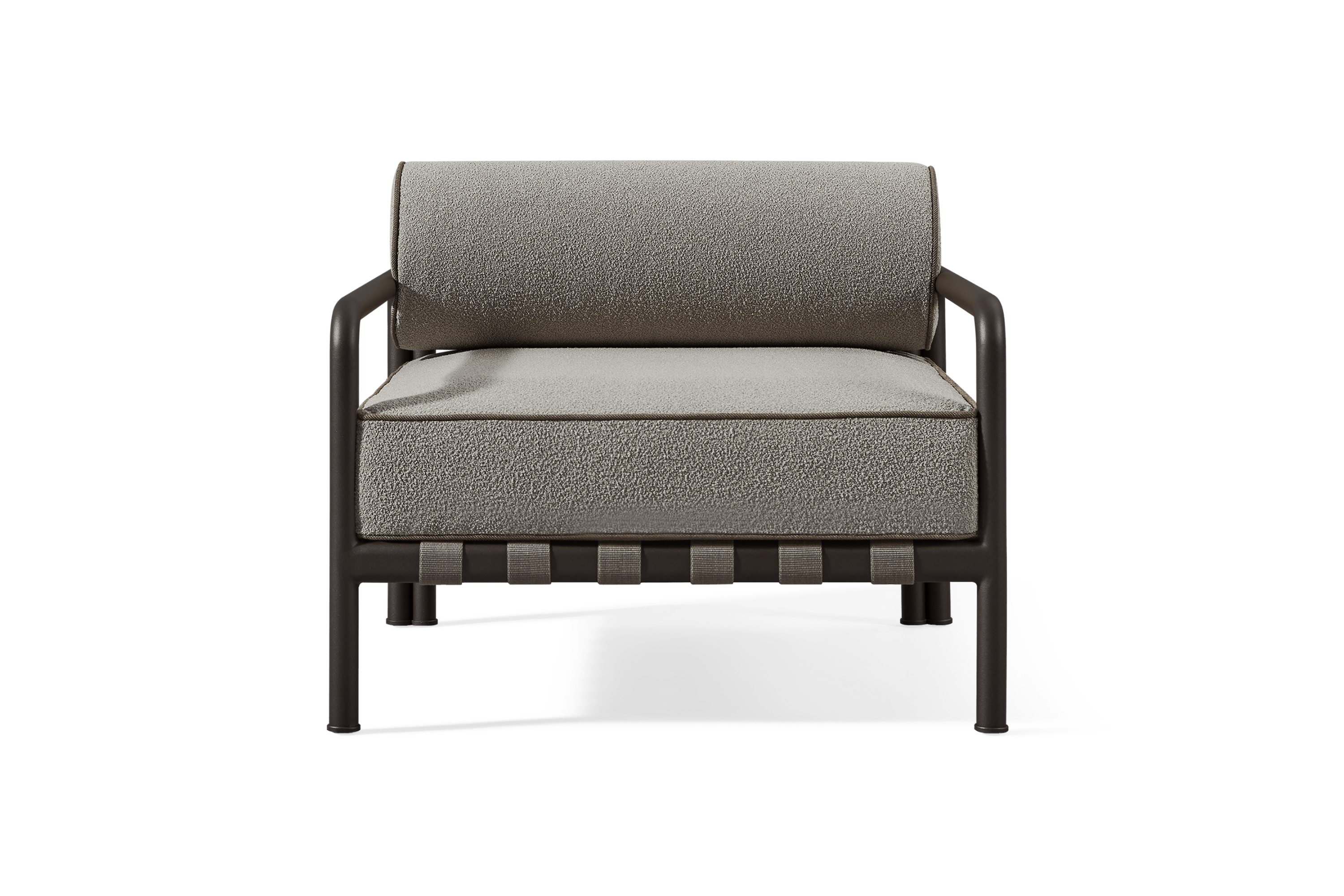 Valencia Cassius Aluminum Outdoor Lounge Chair, Grey