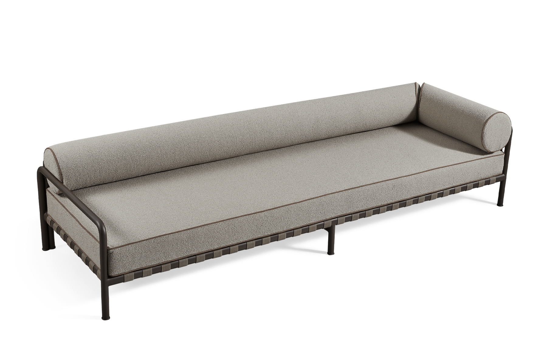 Valencia Cassius Aluminum Outdoor Right Arm Sofa, Grey