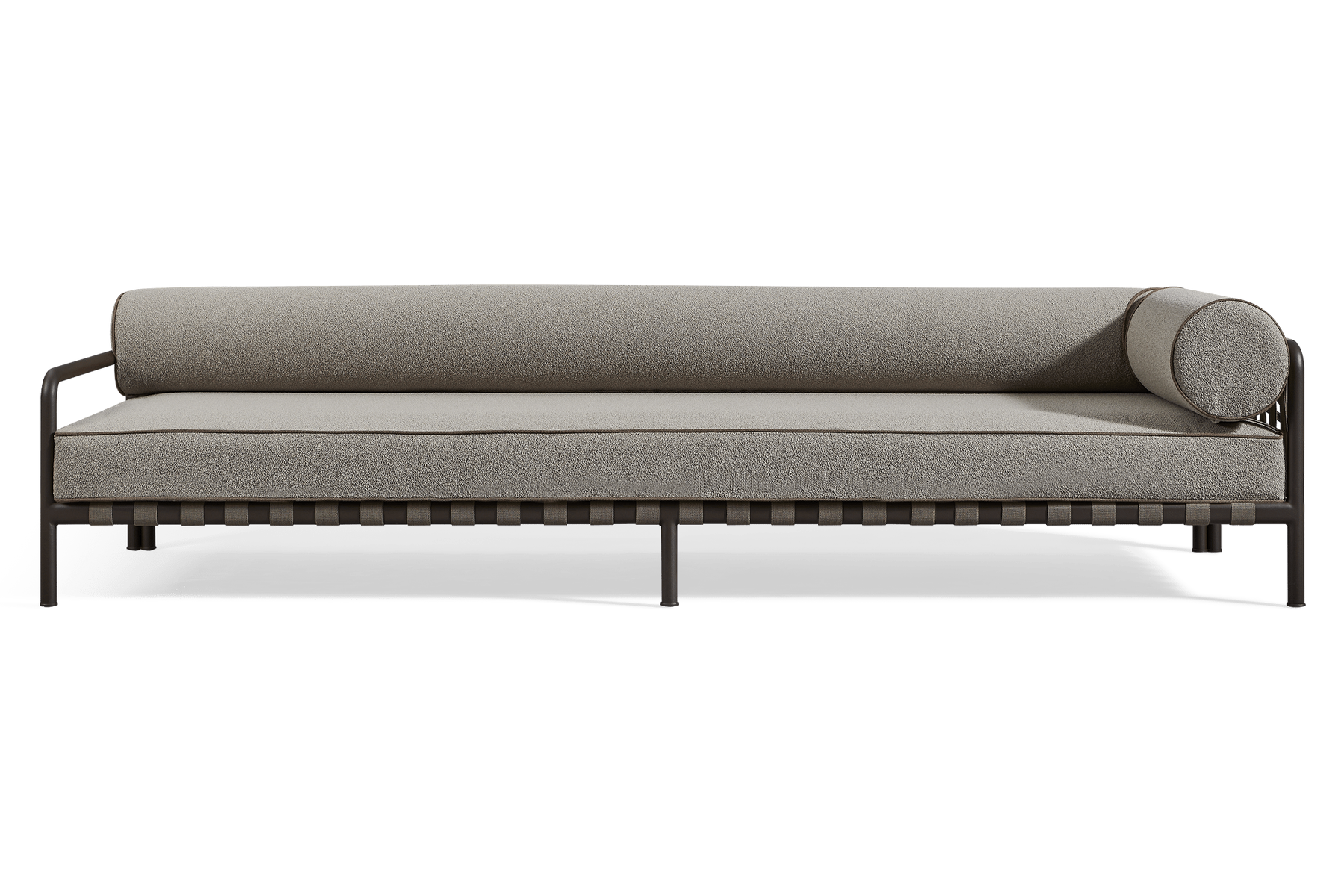 Valencia Cassius Aluminum Outdoor Right Arm Sofa, Grey