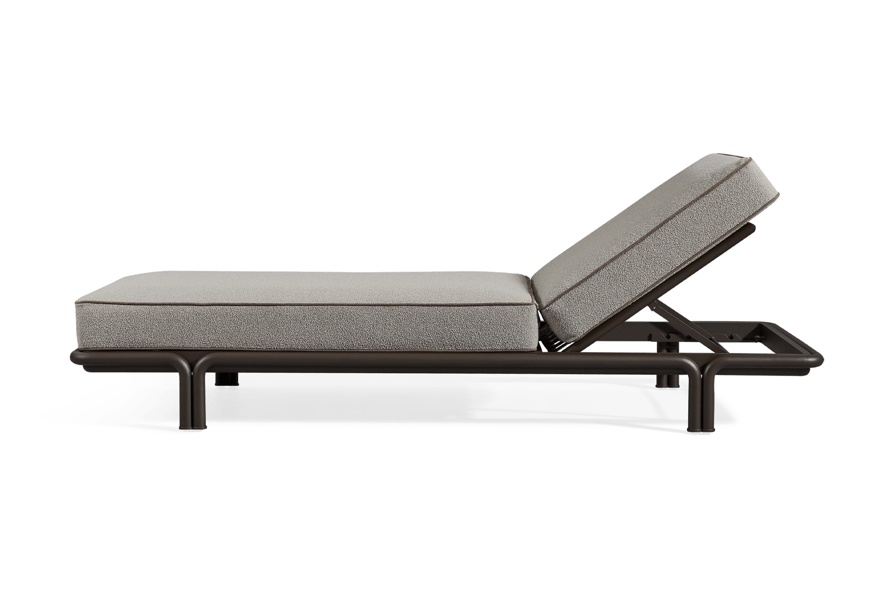 Valencia Cassius Aluminum Outdoor Sun Lounge, Grey