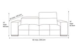 Celine Novabuk Dual Recliner Sofa