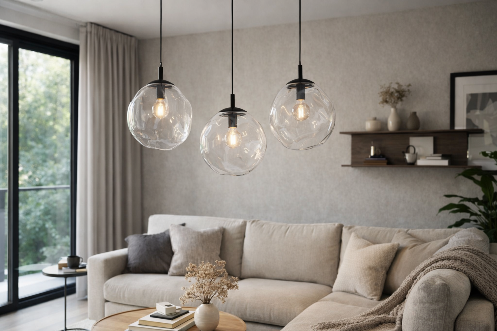SOL Large Glass Pendant Light