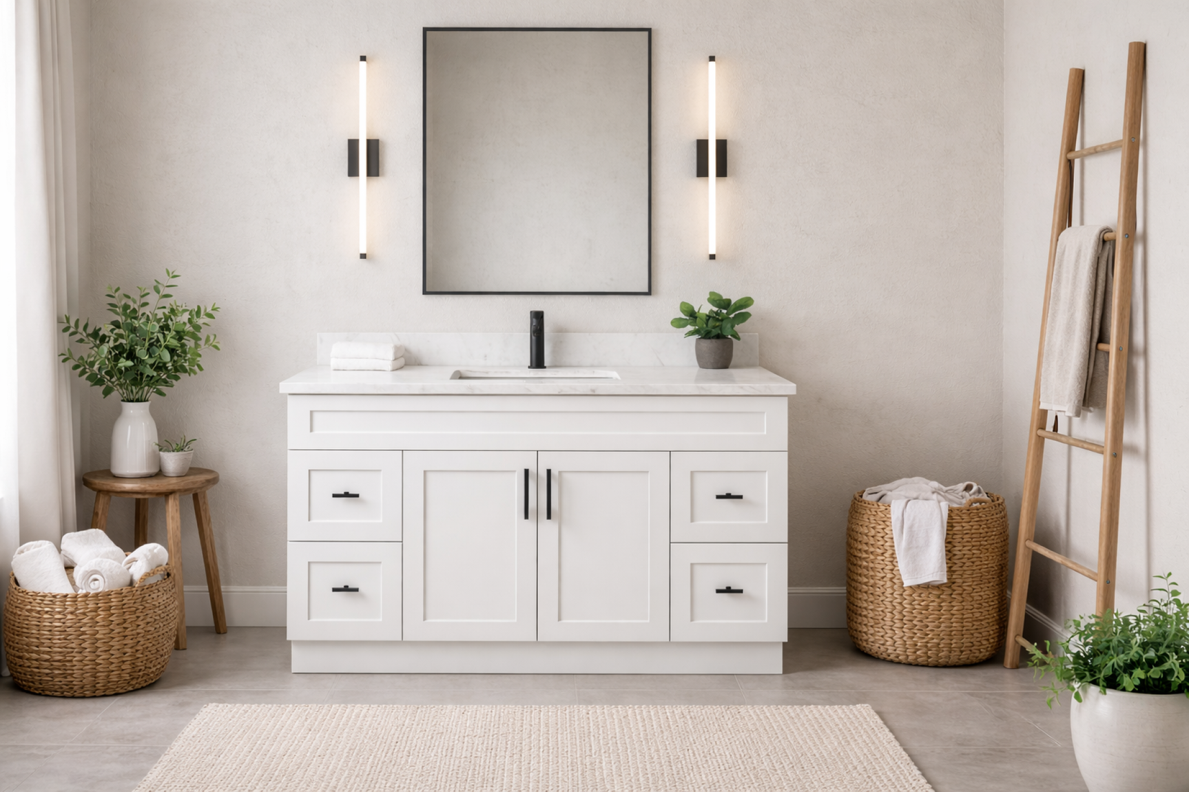 Astrid 72-Inch Single Sink Shaker Bathroom Vanity