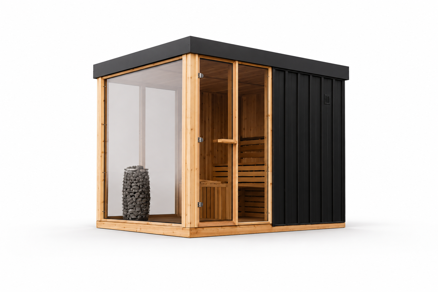 Nordic Style Outdoor Canadian Red Cedar Finnish Sauna