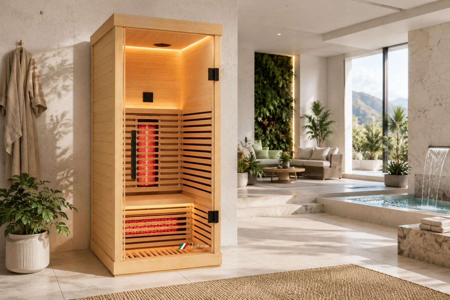 Valencia Aura™ Full Spectrum Low-EMF 1-Person Infrared Sauna