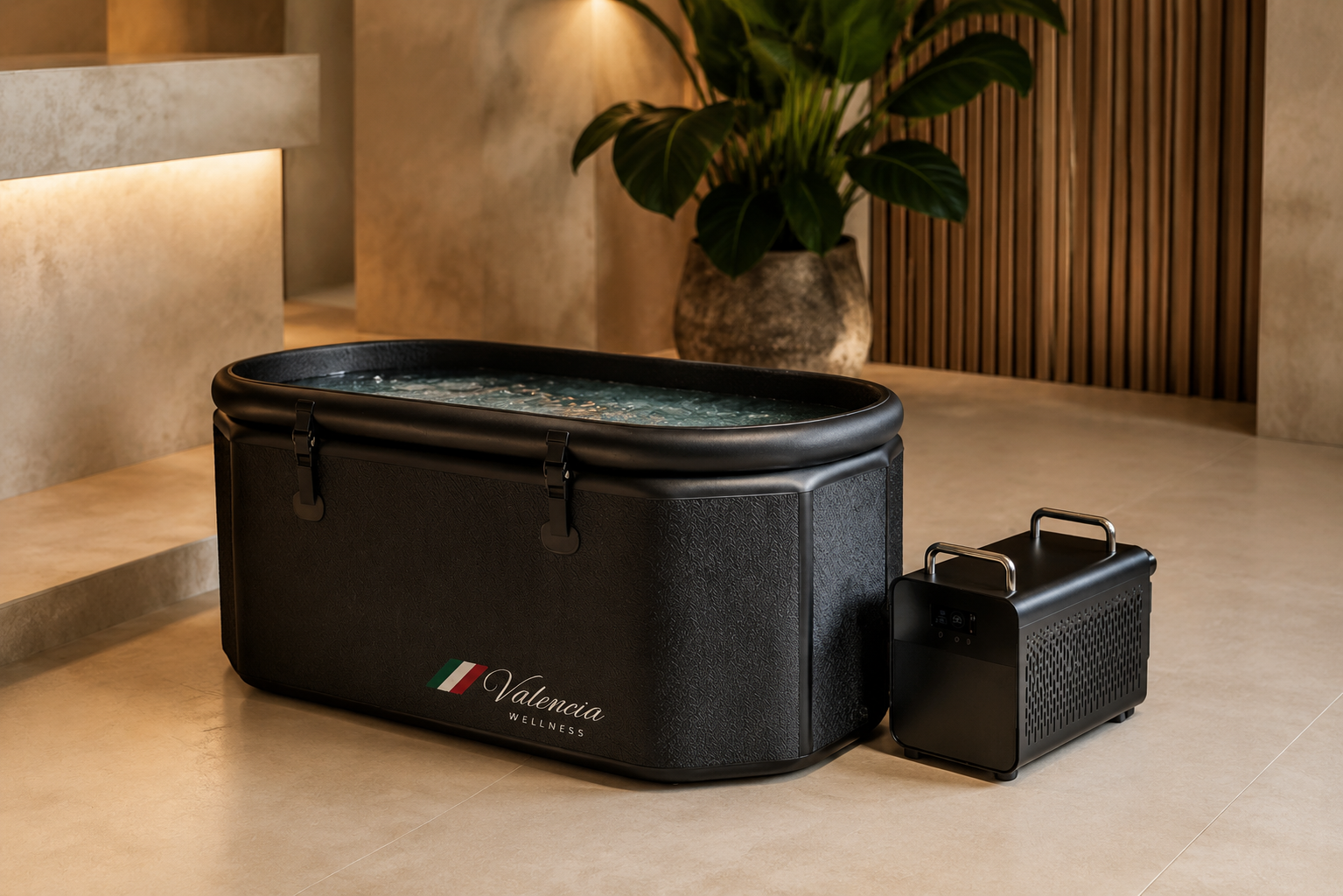 Valencia Arctic™ Precision-Chilled Portable Cold Plunge Tub Bundle