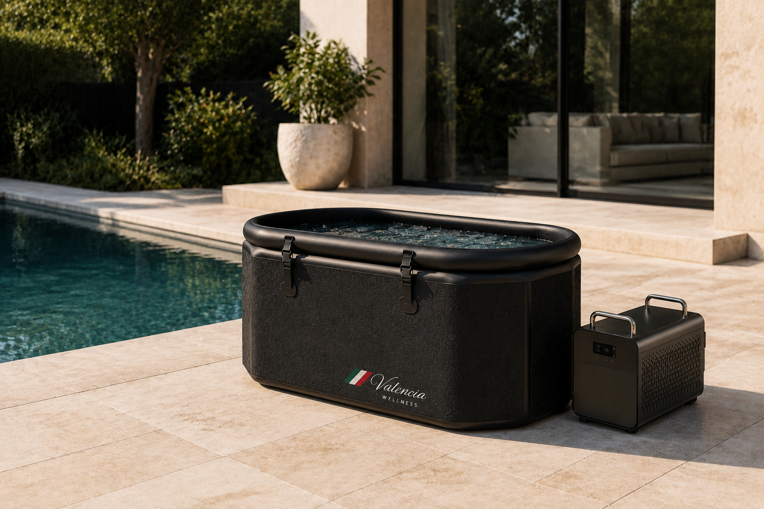 Valencia Arctic™ Precision-Chilled Portable Cold Plunge Tub Bundle