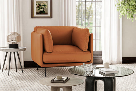 Chloe Leather Accent Chair