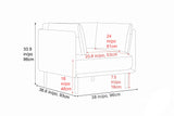 Chloe Leather Accent Chair