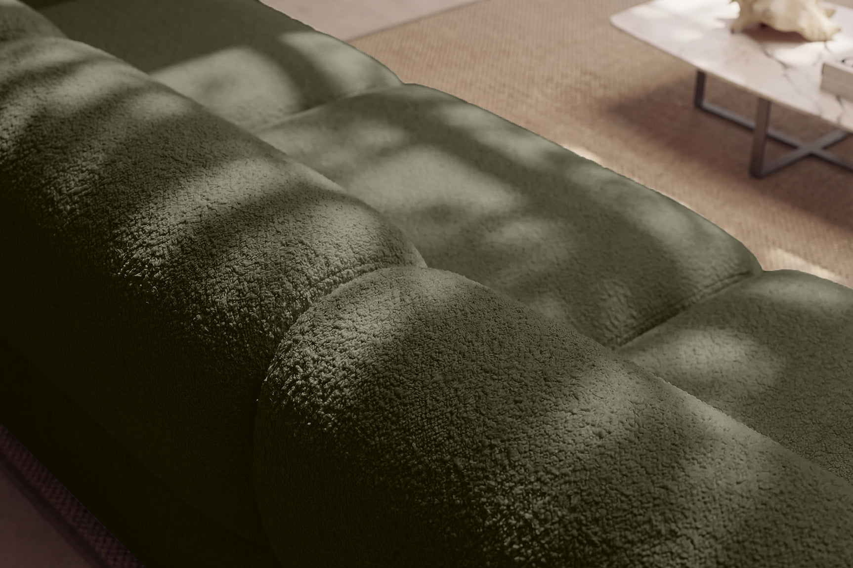 Christina Boucle Fabric Right Arm Sofa Module