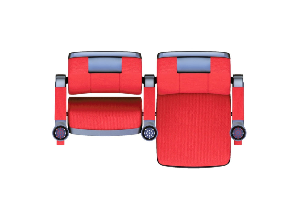 Valencia Clayton Fabric Commercial Cinema Auditorium Seats, Red