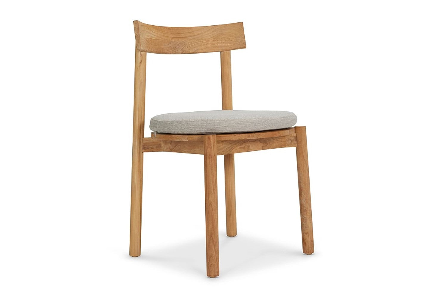 Valencia Clio Wood Outdoor Dining Chair, Natural