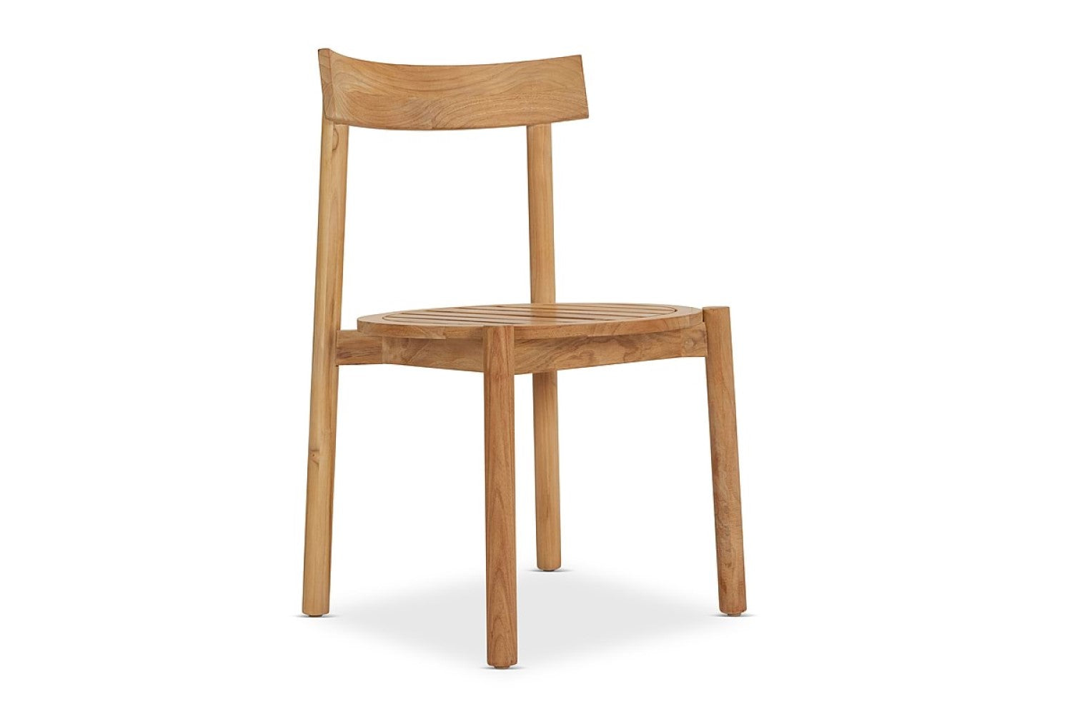 Valencia Clio Wood Outdoor Dining Chair, Natural