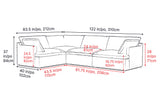 Isola Leather Theater Lounge Modular Sofa