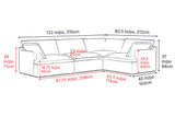 Isola Leather Theater Lounge Modular Sofa