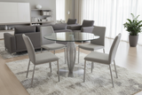 Coralie Glass Round Dining Table
