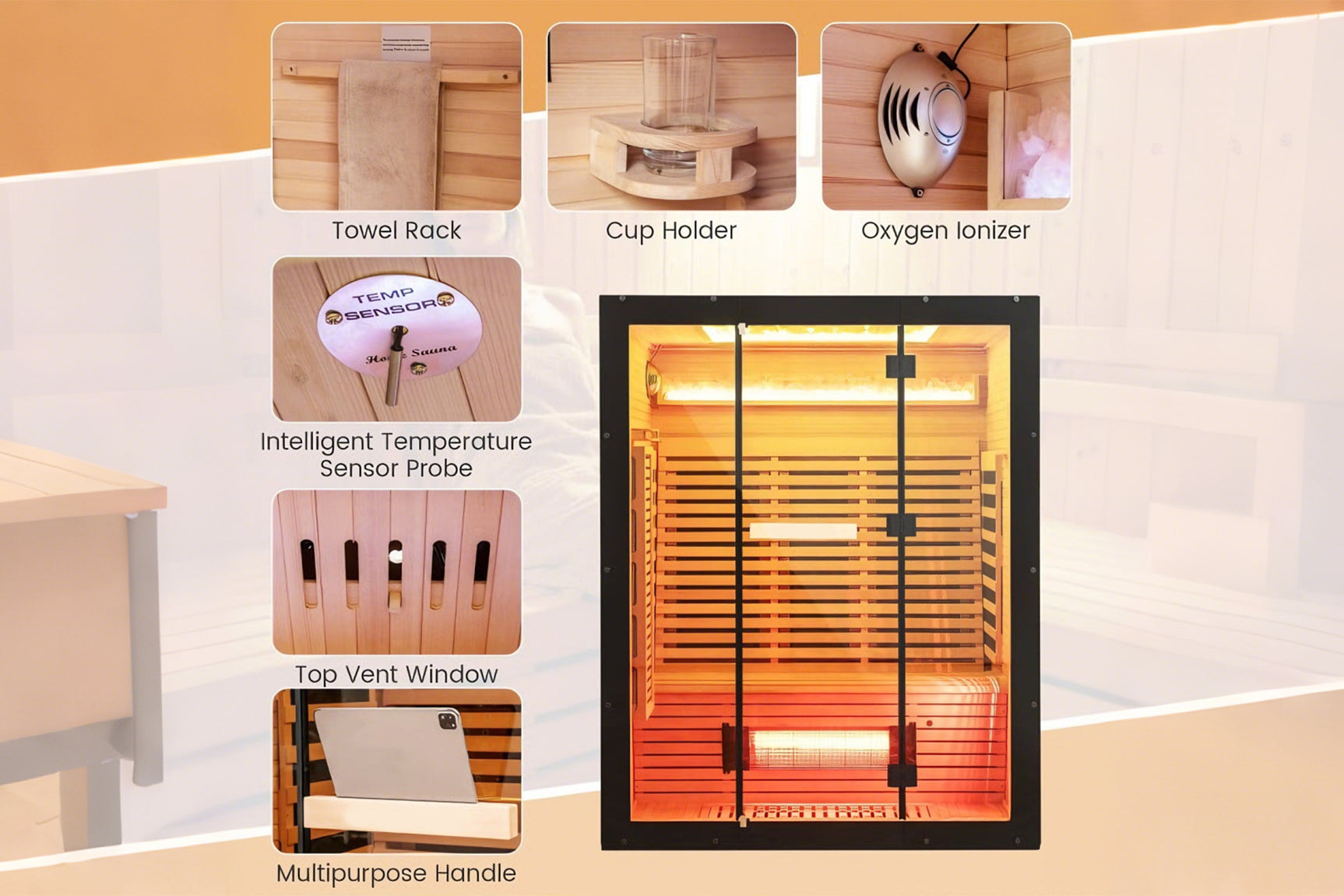 Costway 3-4 Person Sauna