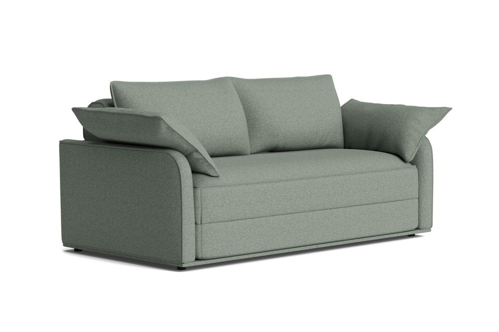Valencia Adele Fabric 3-Seater Queen Sofa-Bed, Olive Green