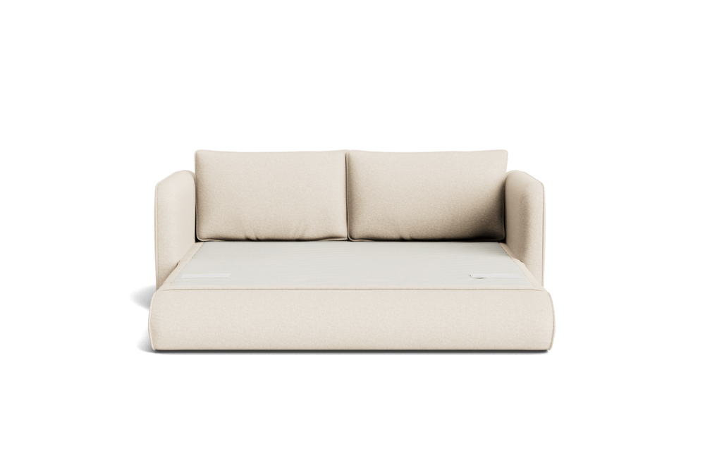 Valencia Adele Fabric 3-Seater Queen Sofa-Bed, Beige