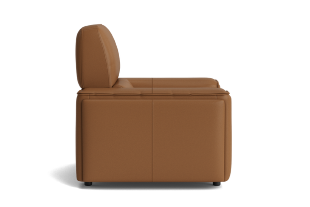 Valencia Cynthia Top Grain Leather Single Recliner Seat, Brown