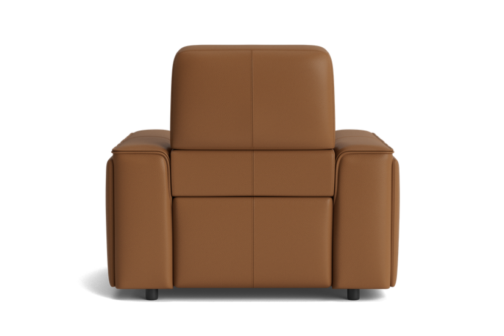 Valencia Cynthia Top Grain Leather Single Recliner Seat, Brown