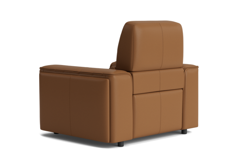 Valencia Cynthia Top Grain Leather Single Recliner Seat, Brown