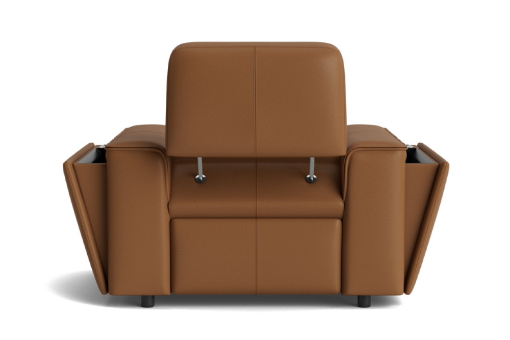 Valencia Cynthia Top Grain Leather Single Recliner Seat, Brown